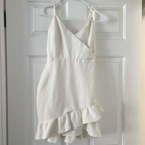 Lulus White Ruffle Dress